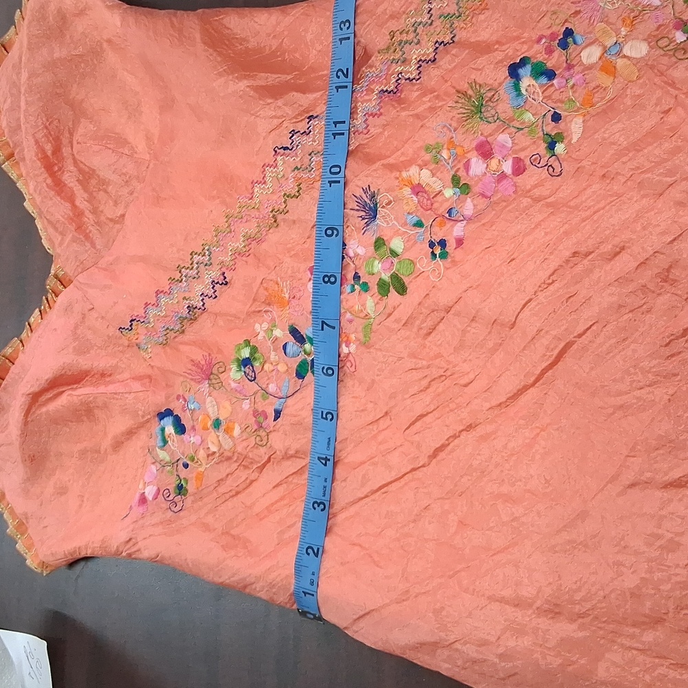The J. Peterman Company Coral Pink Evening Dress Size 6 - Picture 5 of 10